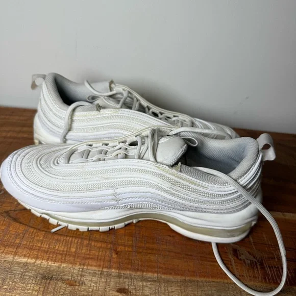 Nike Air Max 97 White Sneakers, Women’s 8.5 - Picture 5 of 10